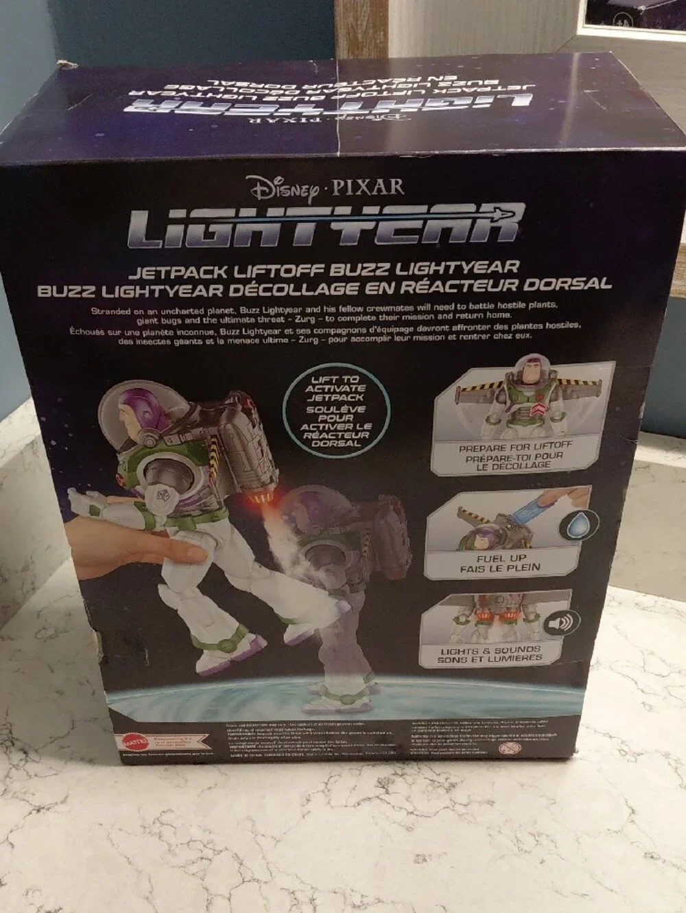 NIB Disney Pixar Lightyear Jetpack Lift-Off Buzz NEW Talking Collectible